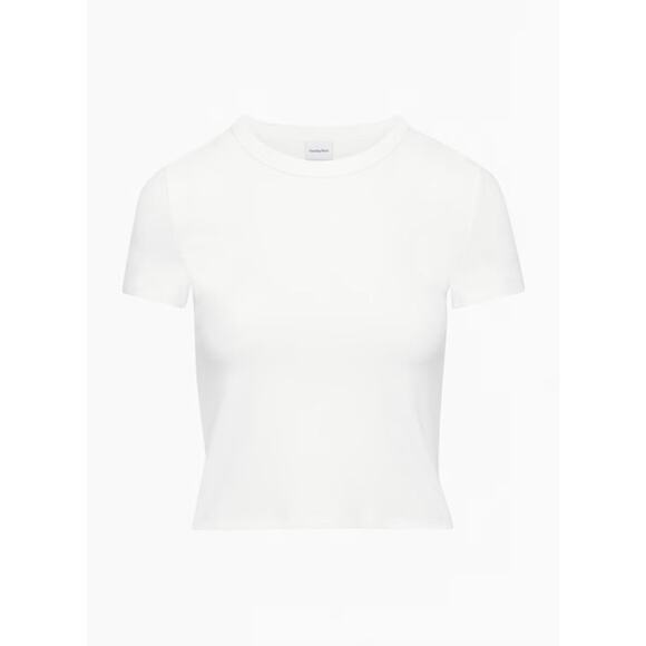 Sunday Best BestHug™ Little Ribbed T-Shirt White - S - Picture 1 of 6